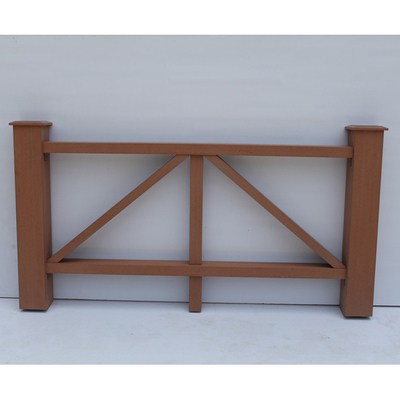 Panneau de porte en WPC décoratif personnalisé Clôture en bois plastique composite anti-mouche