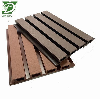 Rich Color Trough Surface WPC External Wall Cladding Durable