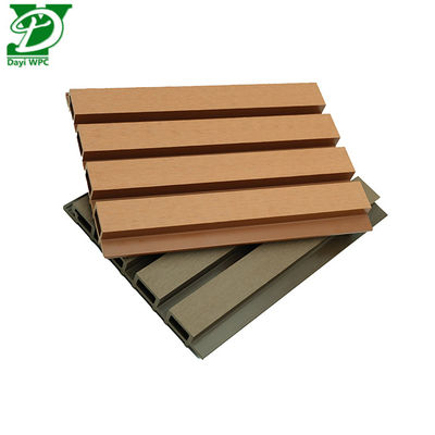 Rich Color Trough Surface WPC External Wall Cladding Durable