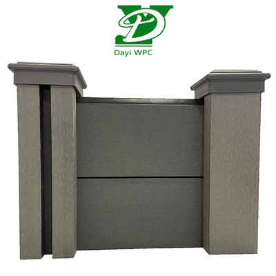 Clôture de jardin WPC moderne, durable et résistante aux intempéries