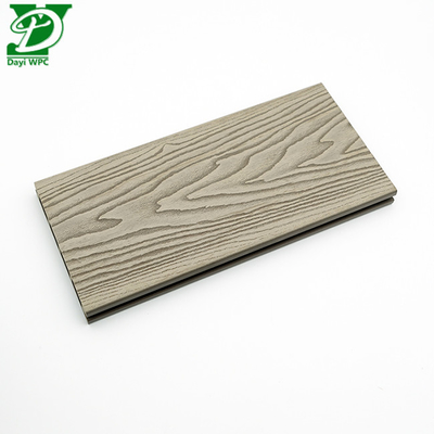 Revêtement de terrasse composite en relief profond pour l'extérieur, durable et élégant