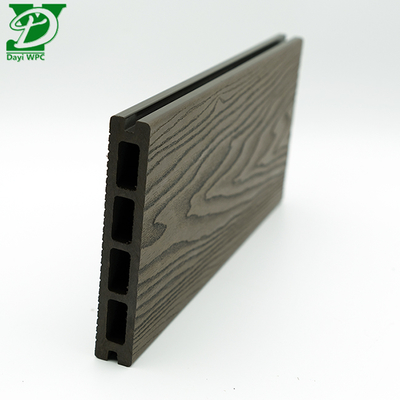 Revêtement de terrasse en composite bois-plastique (WPC) creux 3D en relief